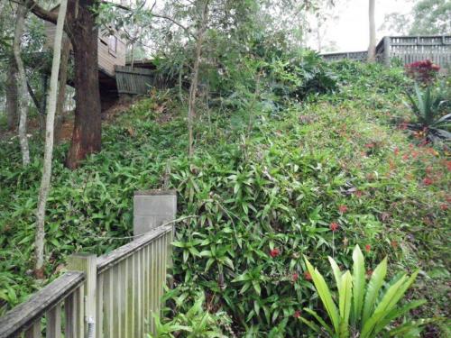 Just when we though pool fencing reached a new low, this fence just runs into the hill