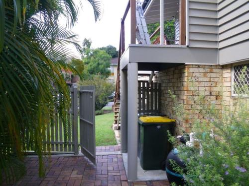 Front boundary gate opens directly into pool zone. It is not fitted with any form of catching device or spring loaded hinges